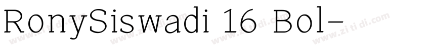 RonySiswadi 16 Bol字体转换